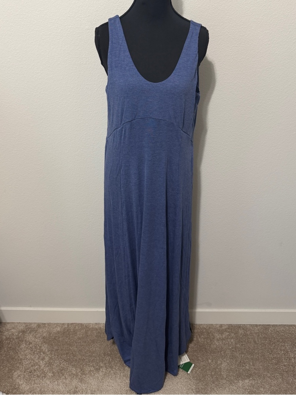 HALARA Slate Blue Sleeveless Maxi Dress